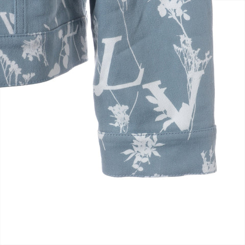 LOUIS VUITTON 22AW LV Leaf Cotton 50 Denim Jacket blue WS16175
