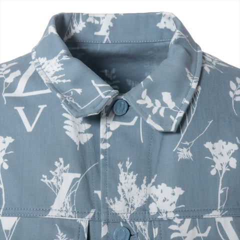 LOUIS VUITTON 22AW LV Leaf Cotton 50 Denim Jacket blue WS16175