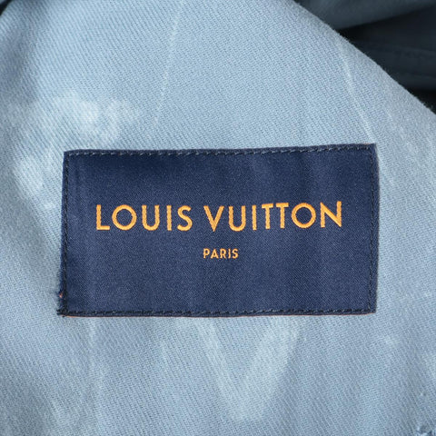 LOUIS VUITTON 22AW LV Leaf Cotton 50 Denim Jacket blue WS16175