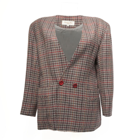 Christian Dior Size: M Wool Double Jacket gray WS16177