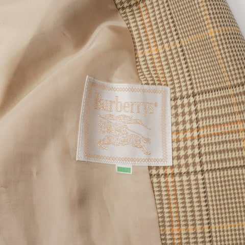 BURBERRY 9AR Check Skirt Wool Set suit Brown WS16179