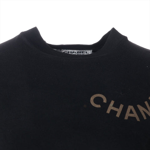 CHANEL M logo cotton Short sleeve T-shirt black WS16180
