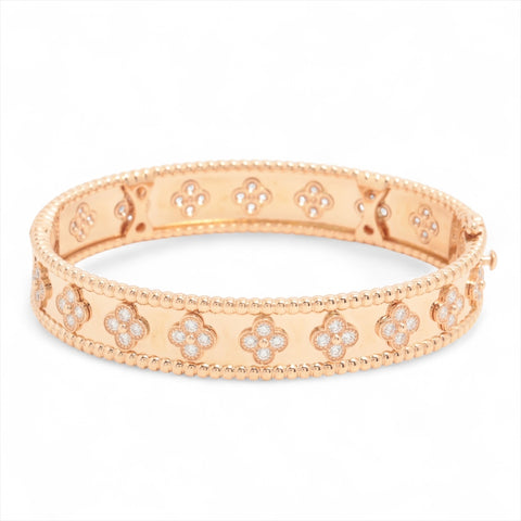 Van Cleef & Arpels Perlée Clover in 18K Rose Gold with Diamonds bracelet gold WS16182