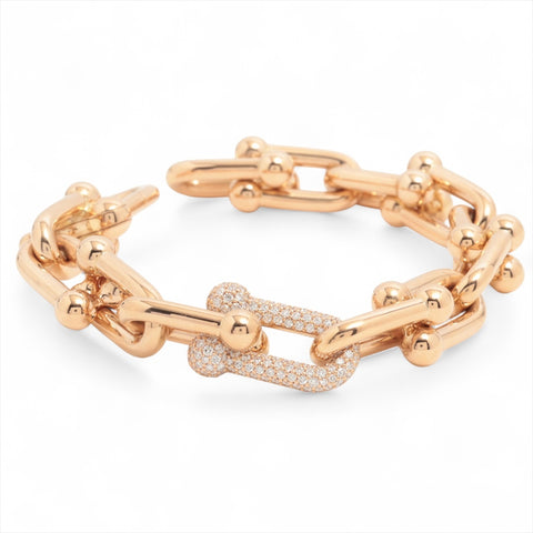 TIFFANY&Co. Hardware: Rose gold Au750 70ct bracelet gold WS16185