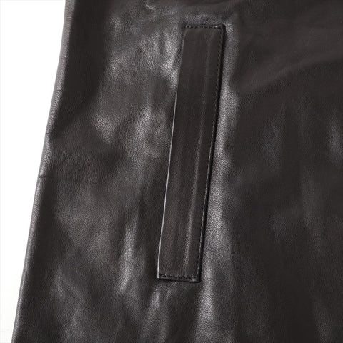 YVES SAINT LAURENT Lamb leather jacket size 36 Parker black WS16191