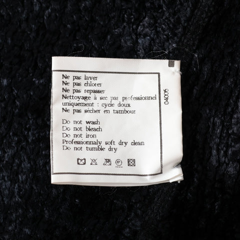 CHANEL 95A 1995 Rayon COCO Mark Button Cardigan cardigan black WS16192