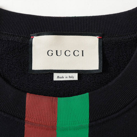 GUCCI XS Fake Not Print 20AW Cotton sweat black WS16195