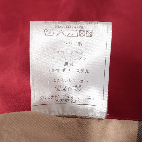 Christian Dior 36 Check Set 2004 Work Jacket Patchwork suit beige WS16198