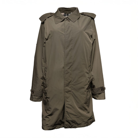 BURBERRY Packable Polyester Trench Coat, Size M coat khaki WS16199