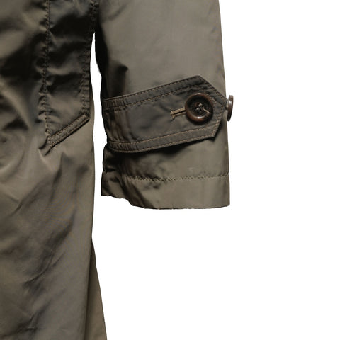 BURBERRY Packable Polyester Trench Coat, Size M coat khaki WS16199