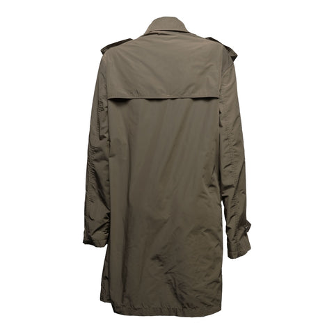 BURBERRY Packable Polyester Trench Coat, Size M coat khaki WS16199