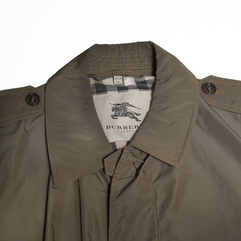 BURBERRY Packable Polyester Trench Coat, Size M coat khaki WS16199