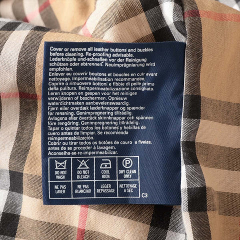 Burberrys Cotton trench coat in Nova check coat beige WS16200