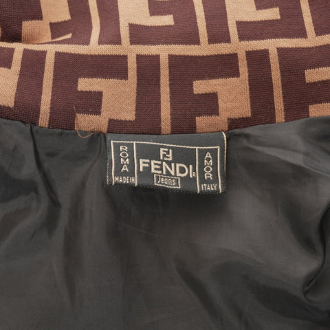 FENDI Zucca Cotton 38 Sweat Jersey cardigan Brown WS16202