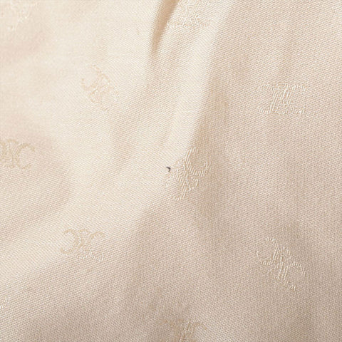 CELINE S Corduroy Triomphe Button Jacket Ivory WS16207