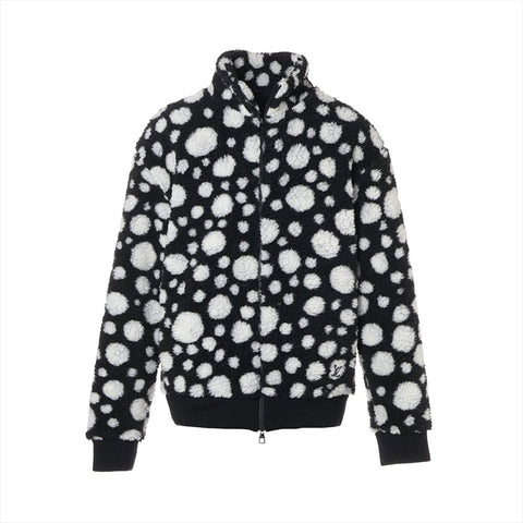 LOUIS VUITTON x Yayoi Kusama Dot Monogram XL Boa 23 Stainless Steel Jacket Black x white WS16208