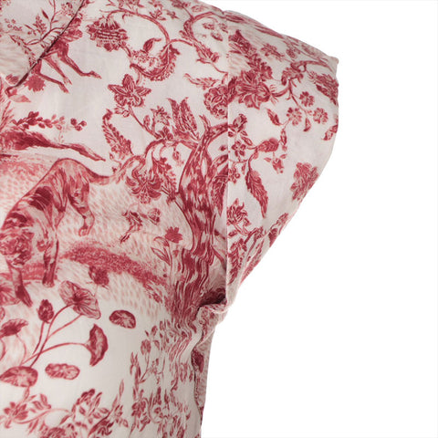 Christian Dior 8 Cotton Toile de Joy Kids Overall Red x white WS16216