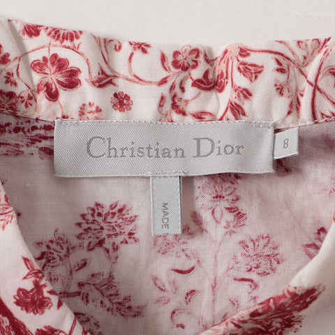Christian Dior 8 Cotton Toile de Joy Kids Overall Red x white WS16216