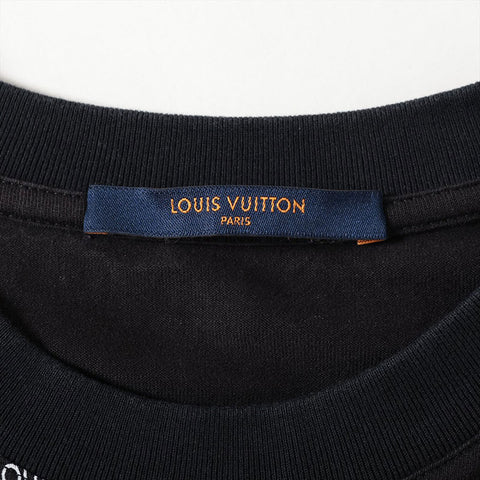 LOUIS VUITTON 19 Multi Logo Print Cotton M Short sleeve T-shirt black WS16221