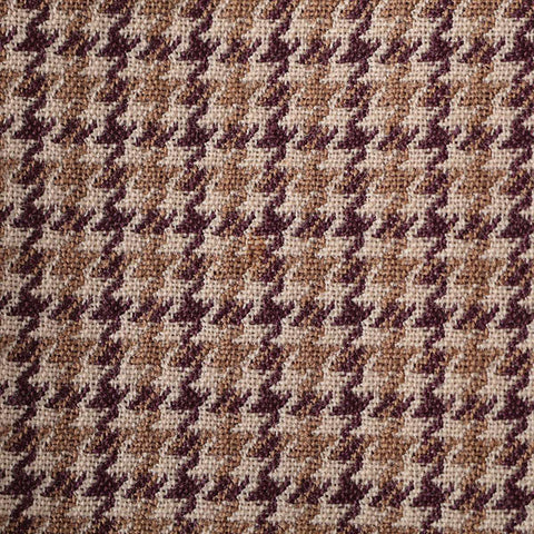 Miu Miu 2014 All-over Print Sleeveless Wool and Leather Shirt Size 40 one piece Brown WS16223