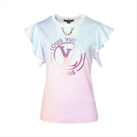 LOUIS VUITTON Small Cotton Gradient Logo Short sleeve T-shirt multicolor WS16224