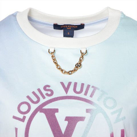 LOUIS VUITTON Small Cotton Gradient Logo Short sleeve T-shirt multicolor WS16224