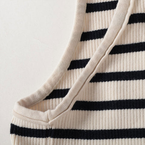 CELINE Athlete Bra Logo Rib M Tank top Ivory WS16228
