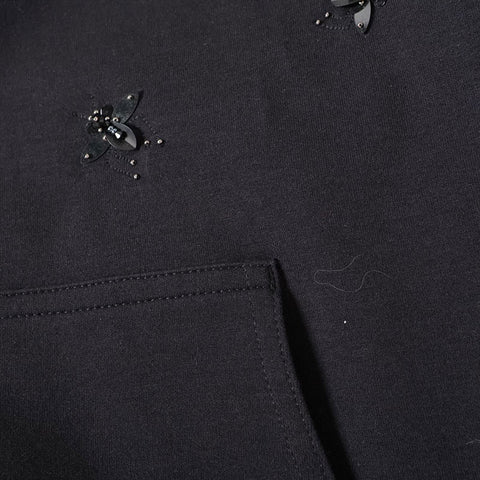 Christian Dior M BEE Beaded Pullover Cotton Parker black WS16229