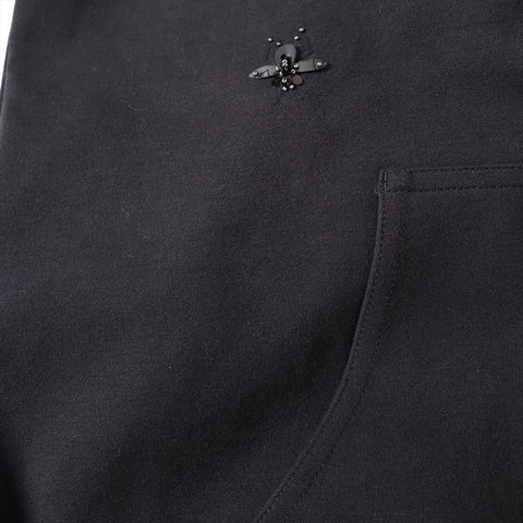 Christian Dior M BEE Beaded Pullover Cotton Parker black WS16229