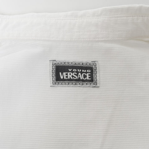 VERSACE Medusa button Short sleeve shirt white WS16232
