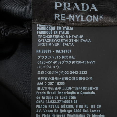PRADA 2021 Nylon Triangle Logo Jewel Re-Nylon 38 Pants black WS16235