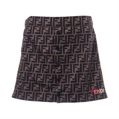 FENDI Zucca Skirt Short Sleeve T-Shirt, Kids, Size 12, Cotton/Polyester setup black WS16236