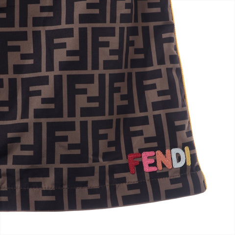 FENDI Zucca Skirt Short Sleeve T-Shirt, Kids, Size 12, Cotton/Polyester setup black WS16236