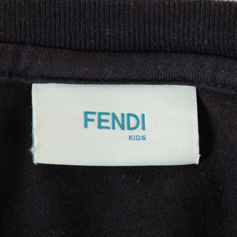 FENDI Zucca Skirt Short Sleeve T-Shirt, Kids, Size 12, Cotton/Polyester setup black WS16236