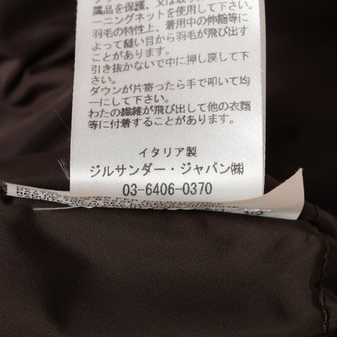 JIL SANDER Down Jacket, Polyester, Size 34, Oversized coat khaki WS16237