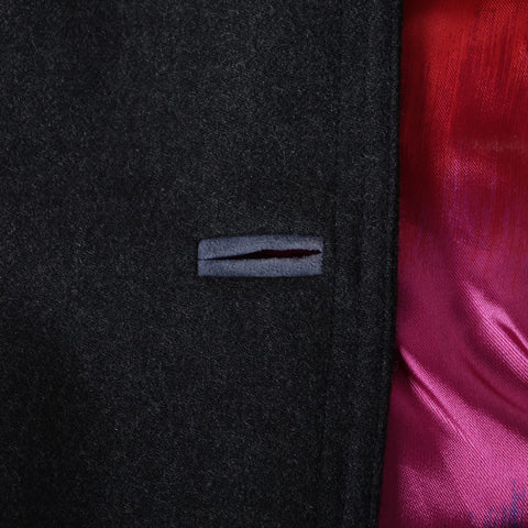 VERSACE Wool skirt with lion buttons, size 38 setup gray WS16239