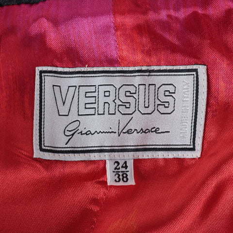 VERSACE Wool skirt with lion buttons, size 38 setup gray WS16239