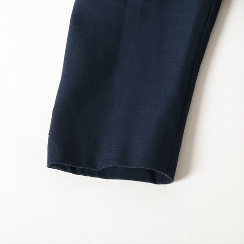 Christian Dior Sport Large Wool Logo Emblem Patch Single Jacket Navy WS16240