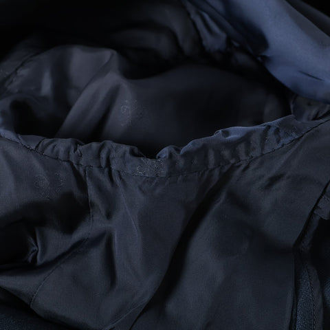 Christian Dior Sport Large Wool Logo Emblem Patch Single Jacket Navy WS16240