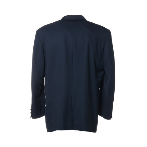 Christian Dior Sport Large Wool Logo Emblem Patch Single Jacket Navy WS16240