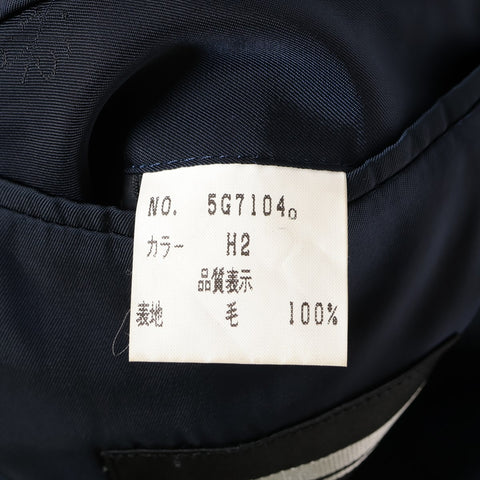 Christian Dior Sport Large Wool Logo Emblem Patch Single Jacket Navy WS16240