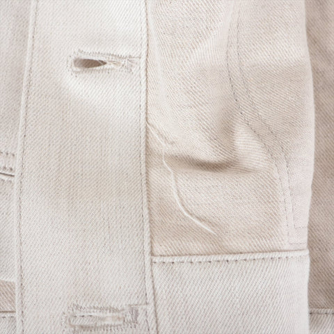 LOEWE Anagram Cotton Linen Denim 2023 34 Jacket beige WS16241