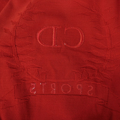 Christian Dior Sports embroidered logo wool M knit Red WS16242