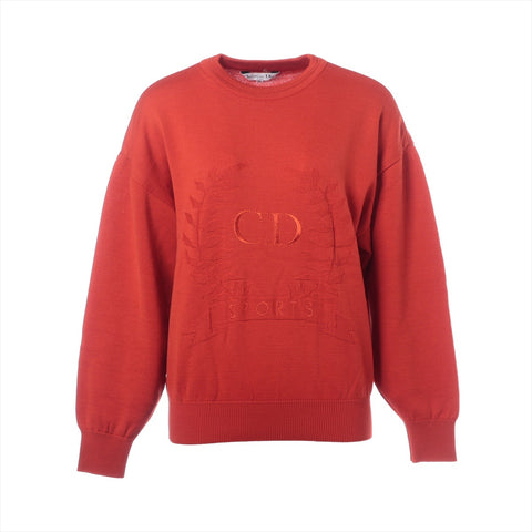 Christian Dior Sports embroidered logo wool M knit Red WS16242