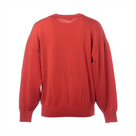 Christian Dior Sports embroidered logo wool M knit Red WS16242