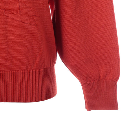 Christian Dior Sports embroidered logo wool M knit Red WS16242