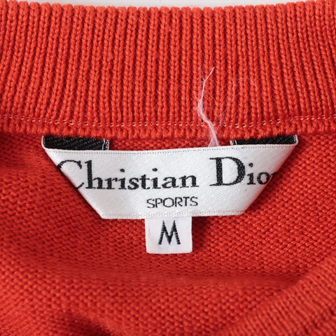 Christian Dior Sports embroidered logo wool M knit Red WS16242