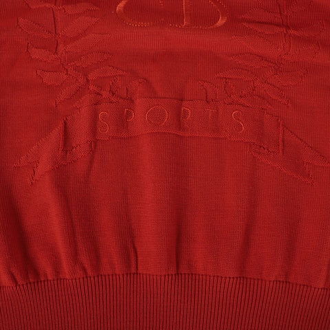 Christian Dior Sports embroidered logo wool M knit Red WS16242