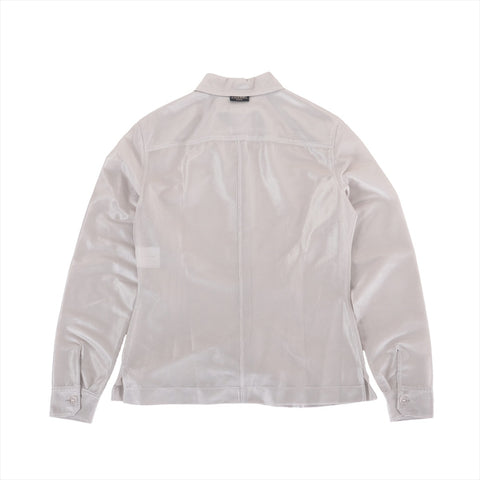 CHANEL Mesh Polyester 99P 1999 34 Long sleeve shirt gray WS16244