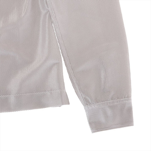 CHANEL Mesh Polyester 99P 1999 34 Long sleeve shirt gray WS16244